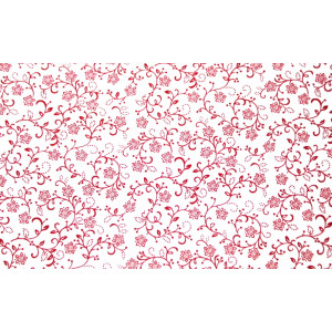 10cm Baumwolldruck SCARLET STITCHES BY HENRY GLASS  feine rote Blumenranken auf Weiss (Grundpreis € 17,00/m) 